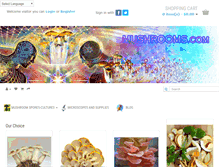 Tablet Screenshot of mushrooms.com